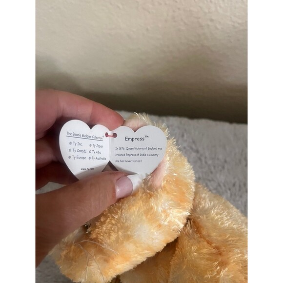 Ty Beanie Buddy Empress Golden Tabby Cat - Picture 4 of 8